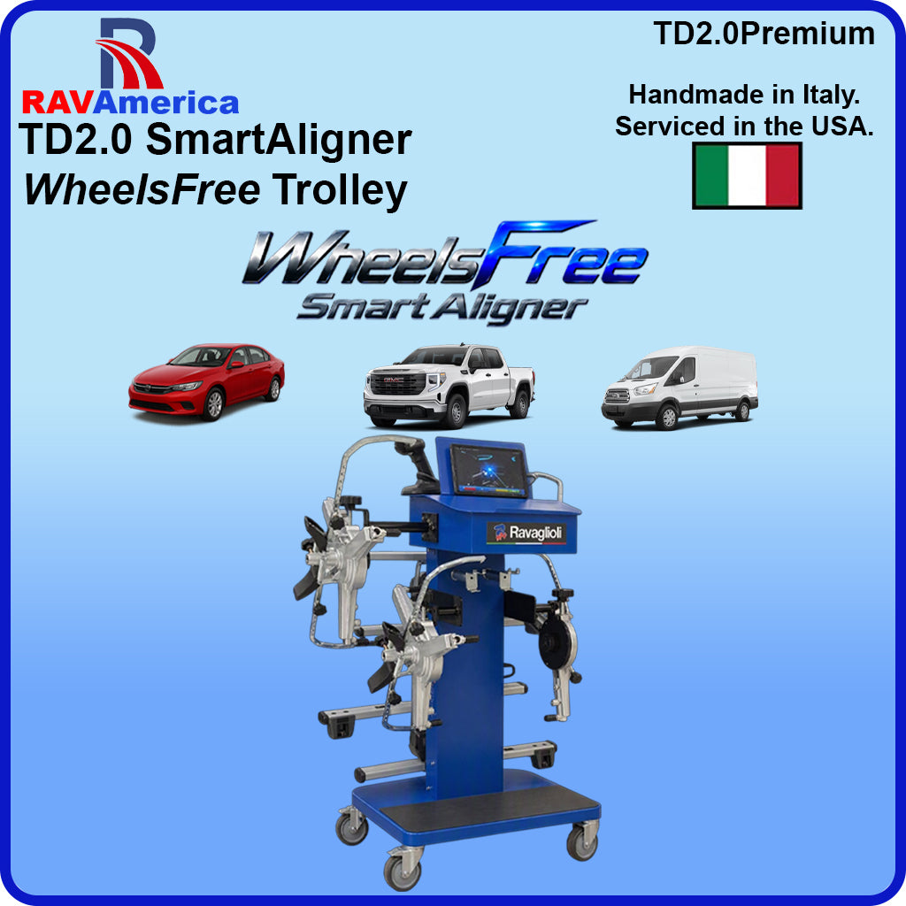 WheelsFree TD 2.0 Smart 2-Post Wheel Aligner Trolley
