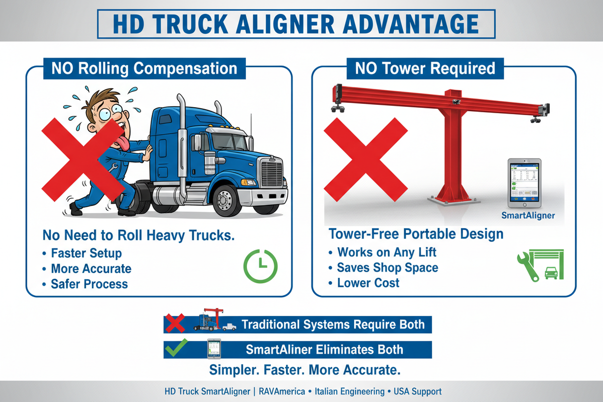 HD Truck Aligner Advantage - Caricature Technician