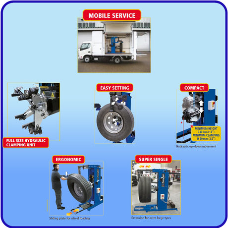 GRS-926 Heavy Duty Tire Changer Features