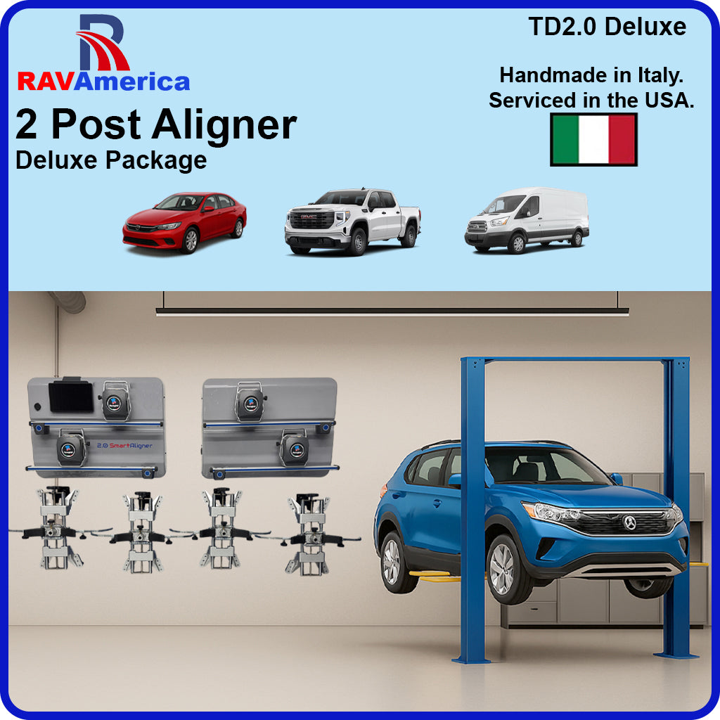 RAV TD 2.0 SmartAligner 2 POST Wheel Aligner | Deluxe Package 