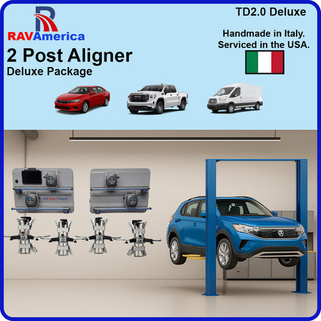 RAV TD 2.0 SmartAligner 2 POST Wheel Aligner | Deluxe Package 