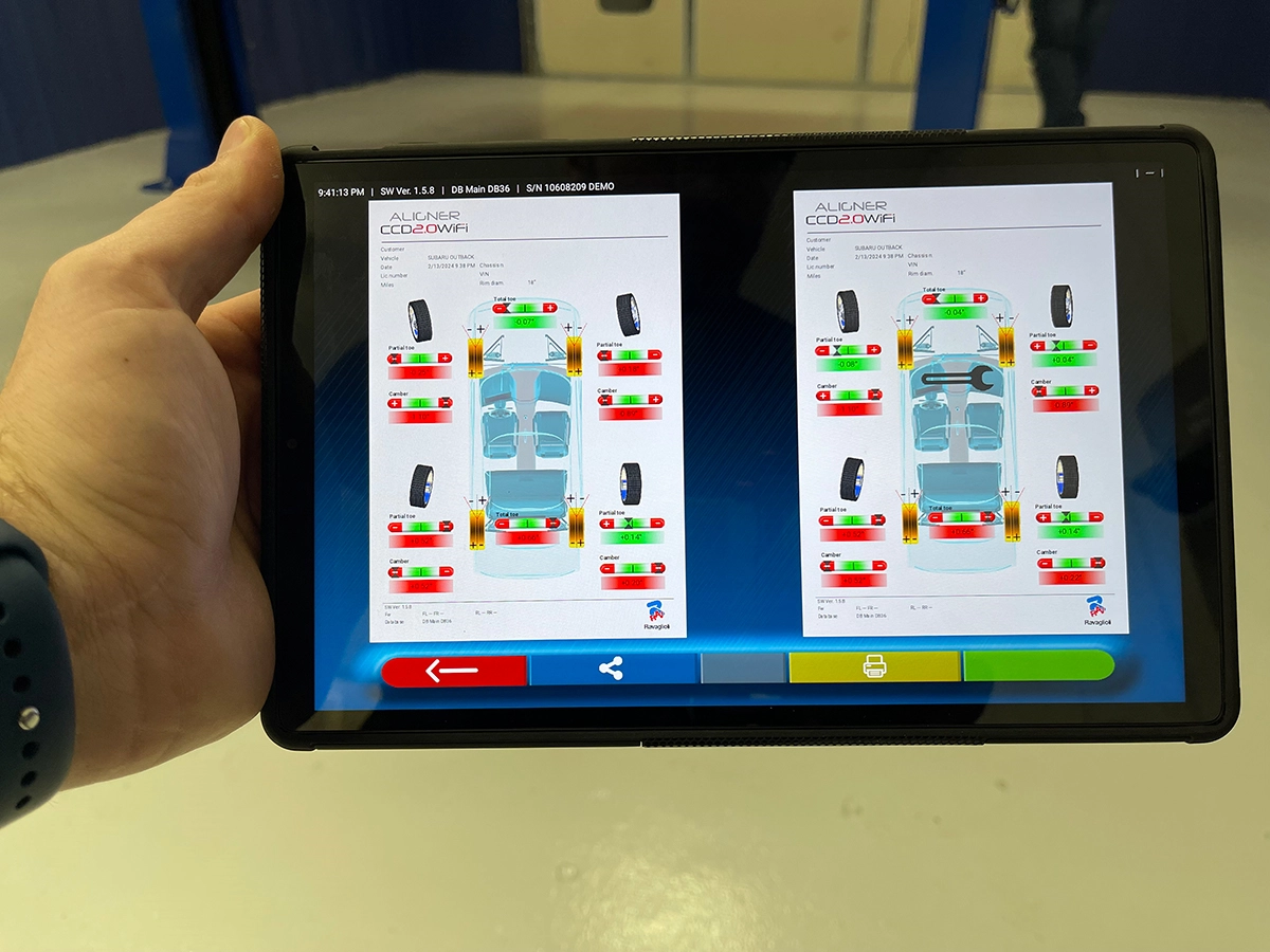 RAV TD 2.0 Gold Level Package 2 Post Wheel Aligner 21 Step 8 - Final Alignment Printout