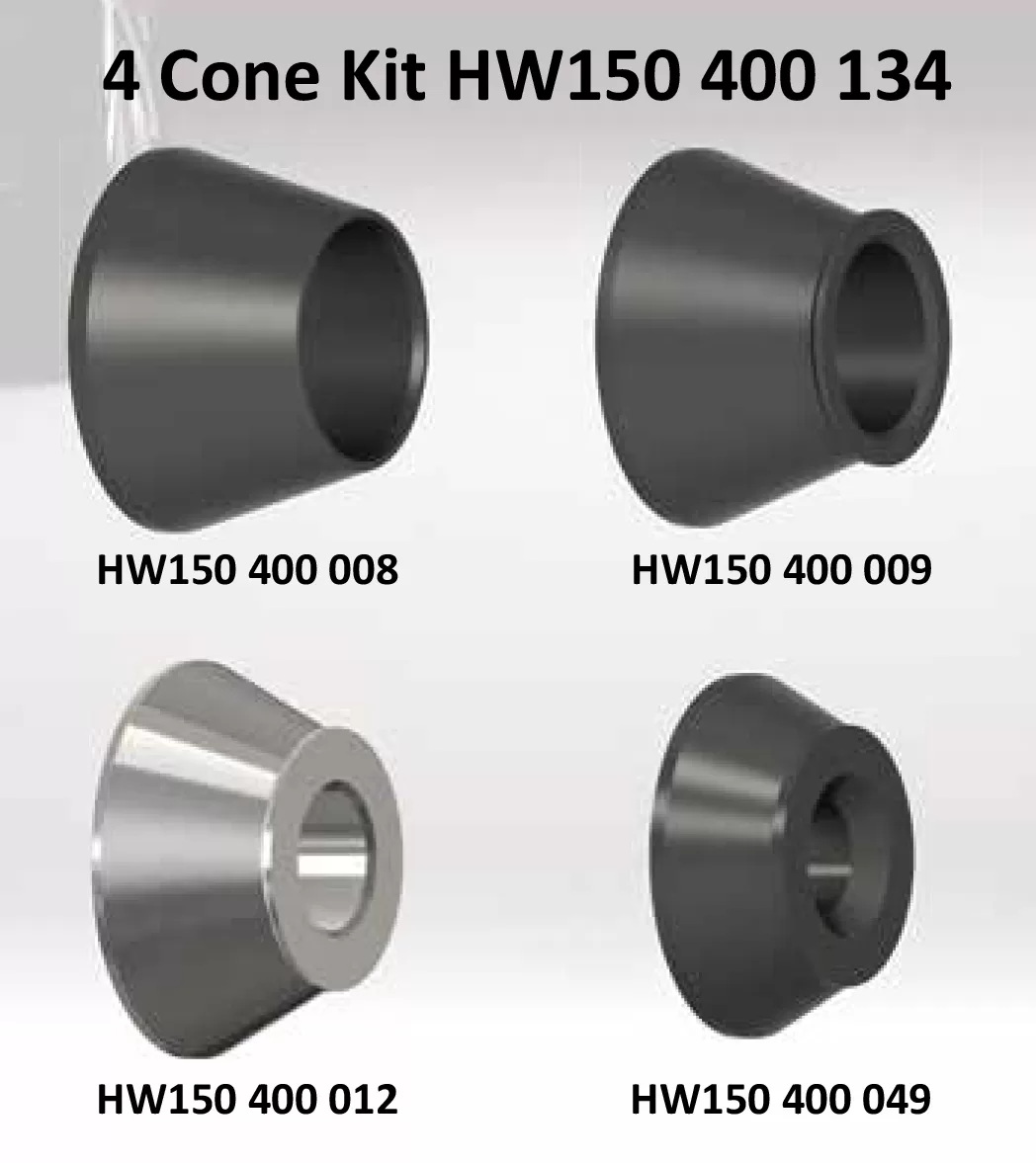 Haweka-4-tapered-cone-set